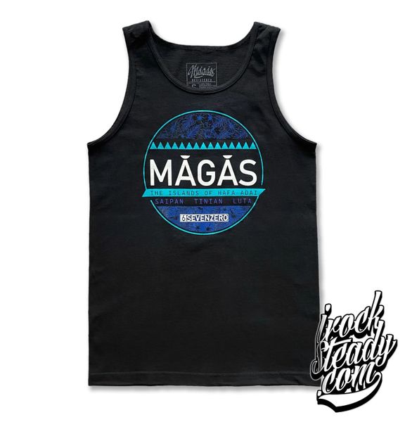 MAGAS (Marianas Islands) Black/Blue Tank Top