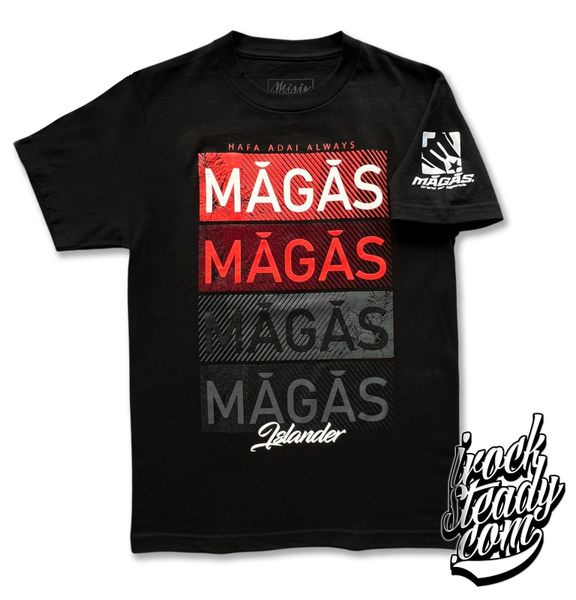 MAGAS (Islander III) Black/Red Tee