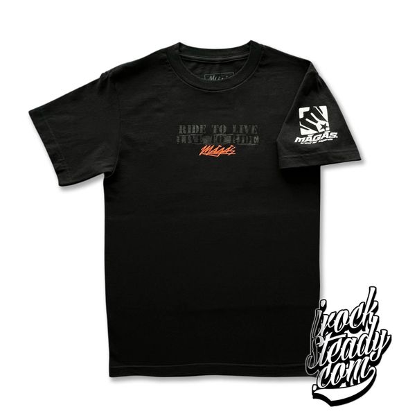 MAGAS (Live to Ride) Black Tee