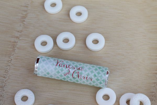 Verrassend mint wedding favors, personalized mints, mint wedding mints TV-62