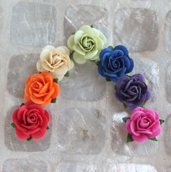 Mulberry Paper Flowers Wedding Embellishments Craft Supplies