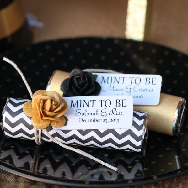 Gold Wedding Favors Wedding Favors Ideas Mint To Be Favors