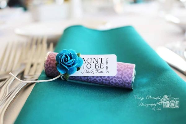 Peacock store wedding favors