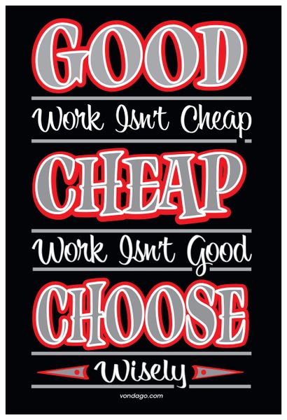 ~ Good Cheap Choose ~ WALL POSTER