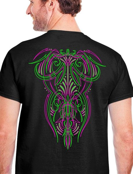 Monster Hand FRONT & BACK PINSTRIPES