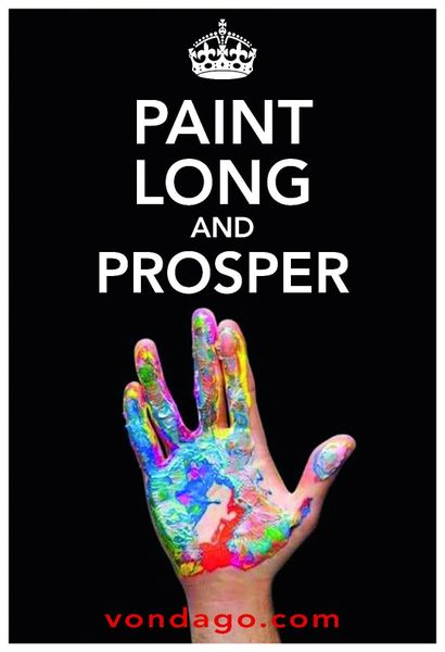 Painted Hand Poster