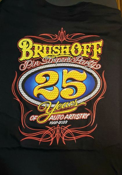 25th Pinstripers Party "BRUSH OFF" T-Shirt