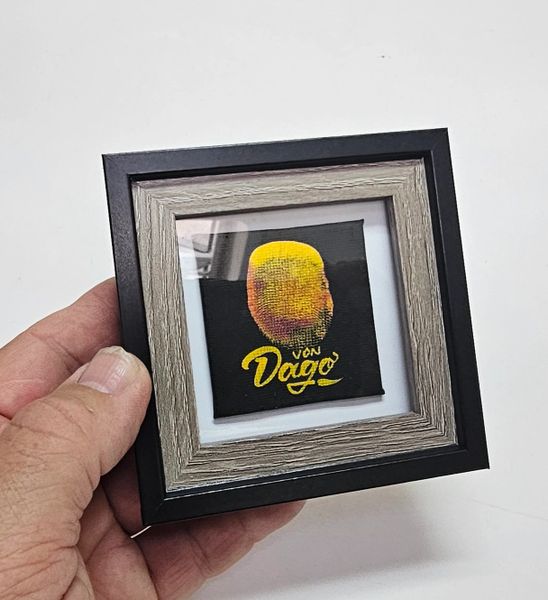 Von Dago *FRAMED* Mini Canvas *Thumb Print*