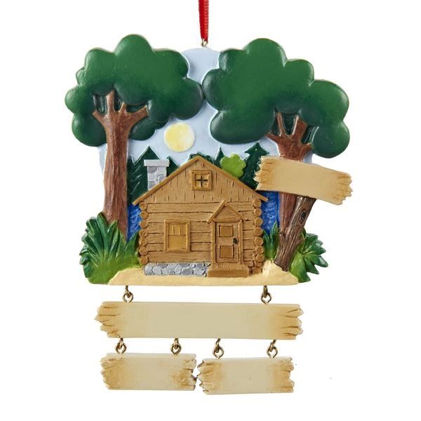 Lake Cabin Personalized Ornaments Christmas Cottage Christmas