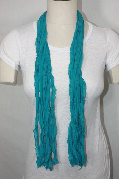 Turquoise Flutter Scarf
