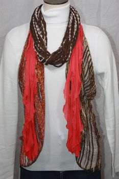 Tomato Red Flutter Scarf