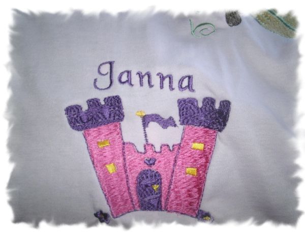 Princess Castle 2 Personalized Baby Blanket