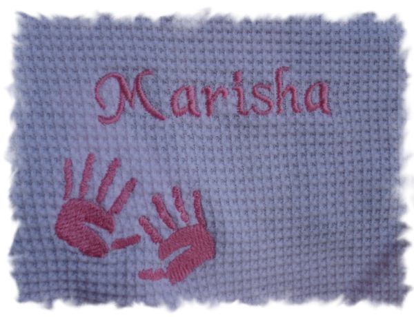 Baby Girl Hands Personalized Baby Blanket