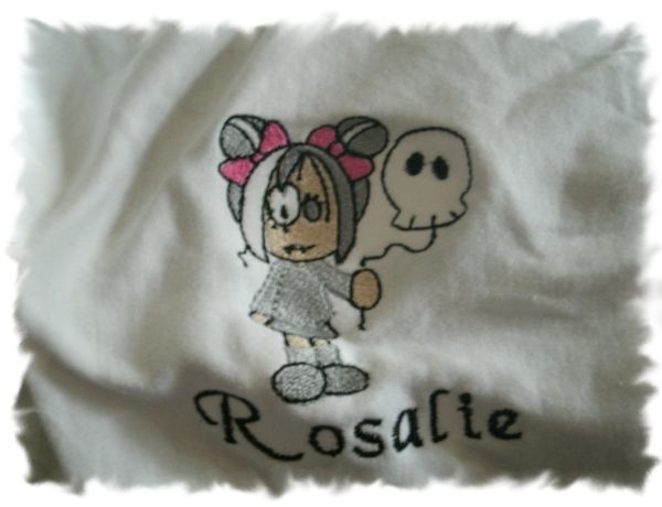 Skeleton Girl with Balloon Personalized Baby Blanket