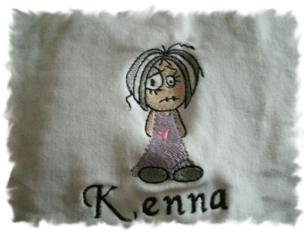 Skeleton Girl with Nightgown Personalized Baby Blanket