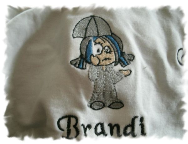 Skeleton Girl with a Umbrella Personalized Baby Blanket