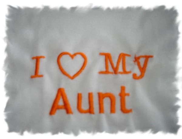 I Heart My Aunt Baby Bib