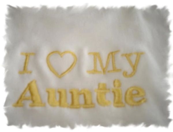 I Heart My Auntie Baby Bib
