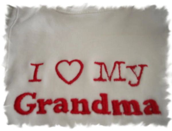 I Heart My Grandma Baby Bib