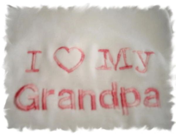 I Heart My Grandpa Baby Bib