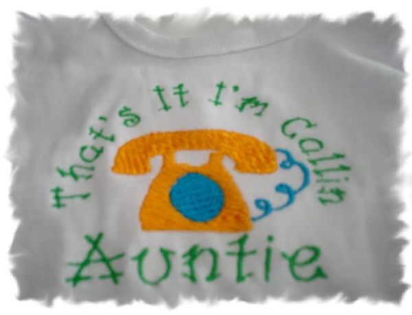 That's It I'm Callin Auntie Baby Bib