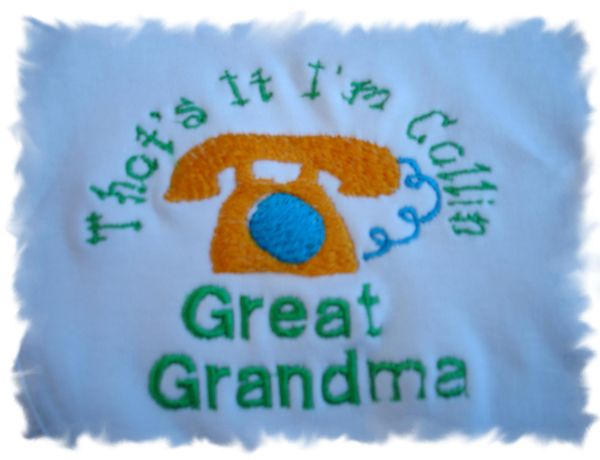 That's It I'm Callin Great Grandma Baby Bib