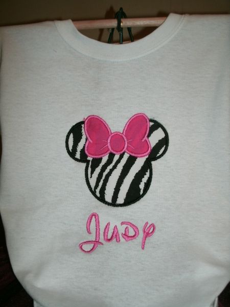 Minnie Mouse Bow Animal Print Ear Shirt