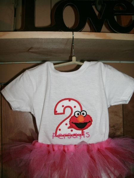 Birthday Elmo Personalized Tutu Set