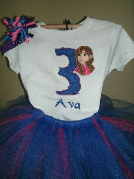 Birthday Bubble Guppie Personalized Tutu Set