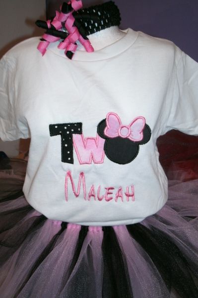 1st Birthday Minnie Personalized Tutu Set