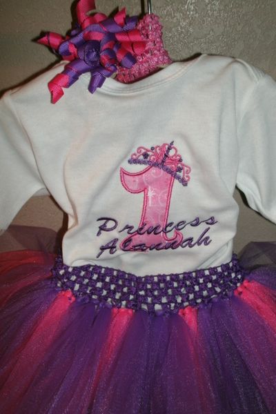 Birthday Princess Tiara Personalized Tutu Set