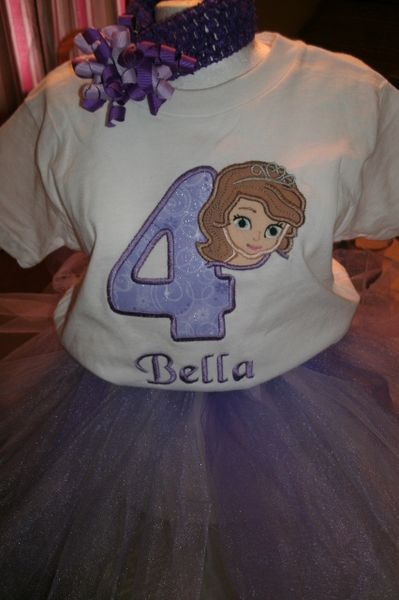 Birthday Sofia Personalized Tutu Set