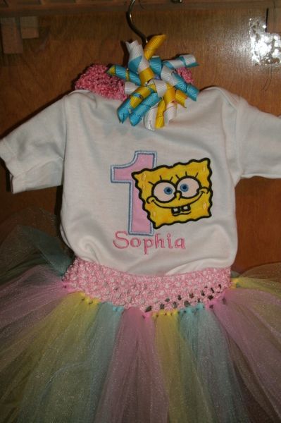 Spongebob 1st birthday store outfit