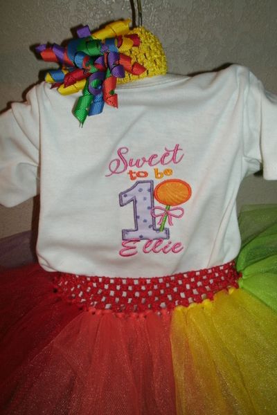 Birthday Sweet to be One Personalized Tutu Set