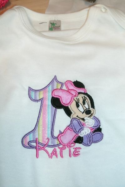 Personalized Birthday Baby Minnie Dizney Personalized Birthday Shirt