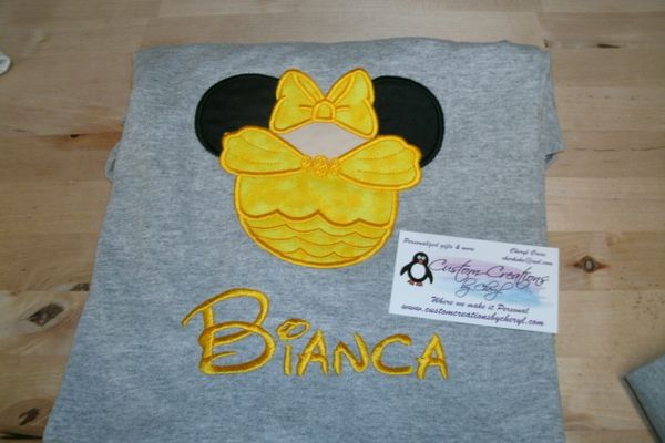 Beauty and the Beast Inspired Princess Belle Mouse Ear Shirt