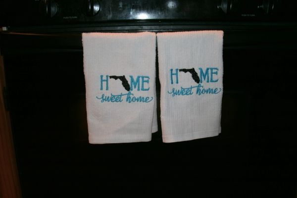 Florida Home Sweet Home Kitchen Towels 2 piece set