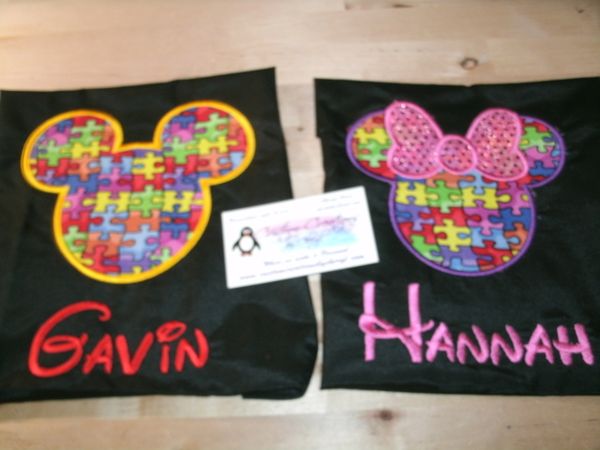 Mickey and Minnie Mouse Autism Ears Couples Shirts