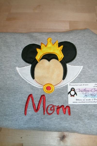 Minnie Evil Queen Inspired Mouse Ears Shirt