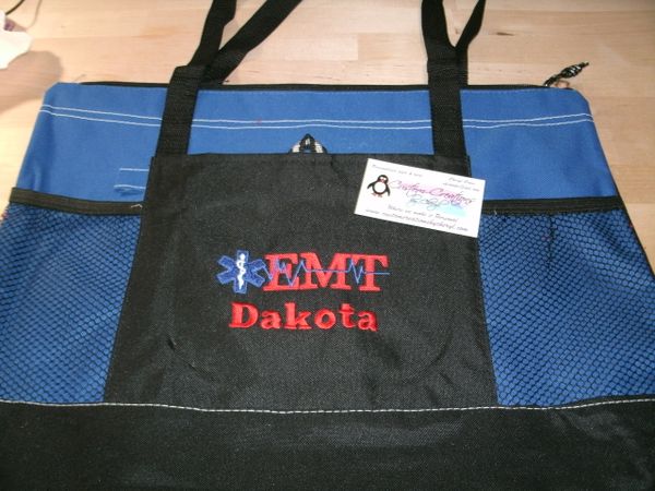 EMT Personalized Star of Life Tote Bag Paramedic EMT Gift