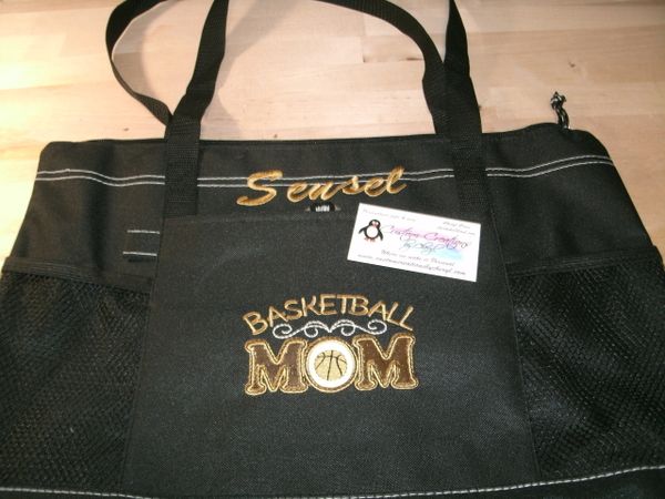 Basketball Mom Personalized Tote Bag Sports Mom