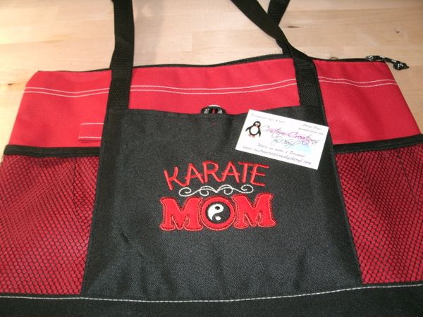 Karate Mom Personalized Tote Bag Sports Mom