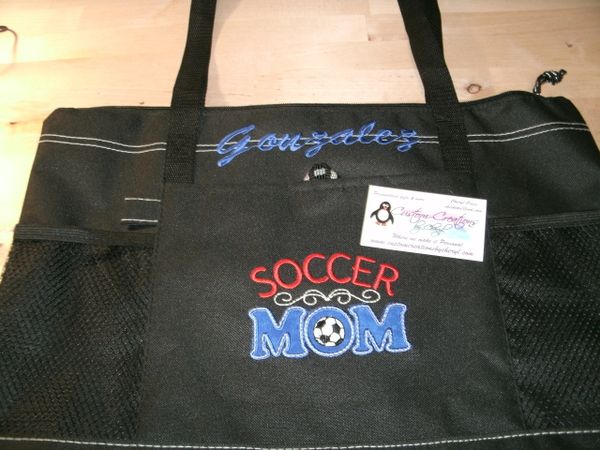 Soccer Mom Personalized Tote Bag Sports Mom