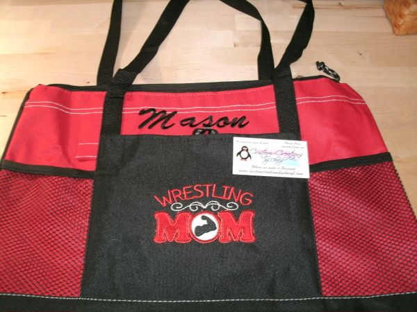 Wrestling Mom Personalized Tote Bag Sports Mom Wrestling Mom