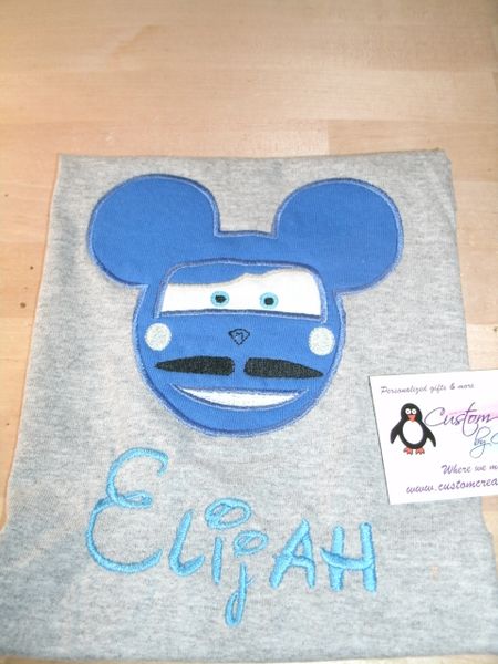 Cars Inspired Spy Finn Mouse Ear Vacation Shirt