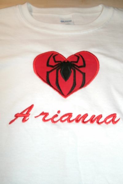 Spiderman Heart Logo Personalized Superhero Shirt
