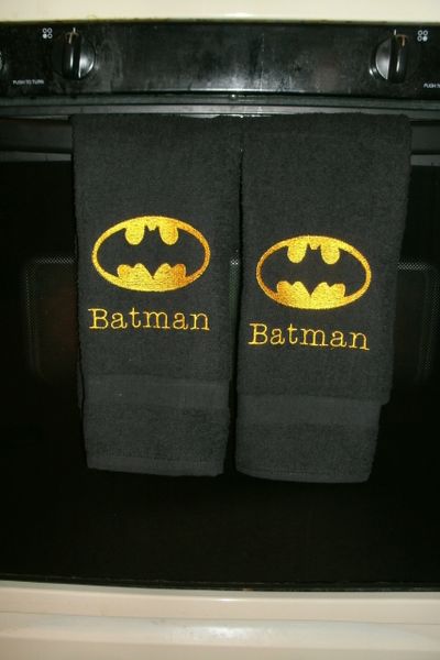 Batman Logo Kitchen Towels Hand Towels 2 piece set
