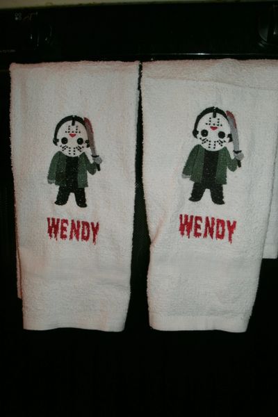 Jason Friday Horror Kitchen Towels Hand Towels 2 piece set