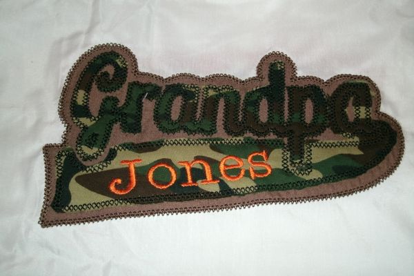 Grandpa Personalized Shirt Double Applique Family Shirt