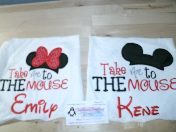 Mickey and Minnie Take me to The Mouse Ear Couples Shirts